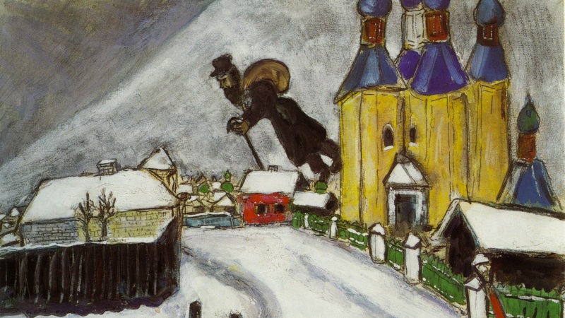 La neve di Chagall. Un laboratorio on-line per bambini.